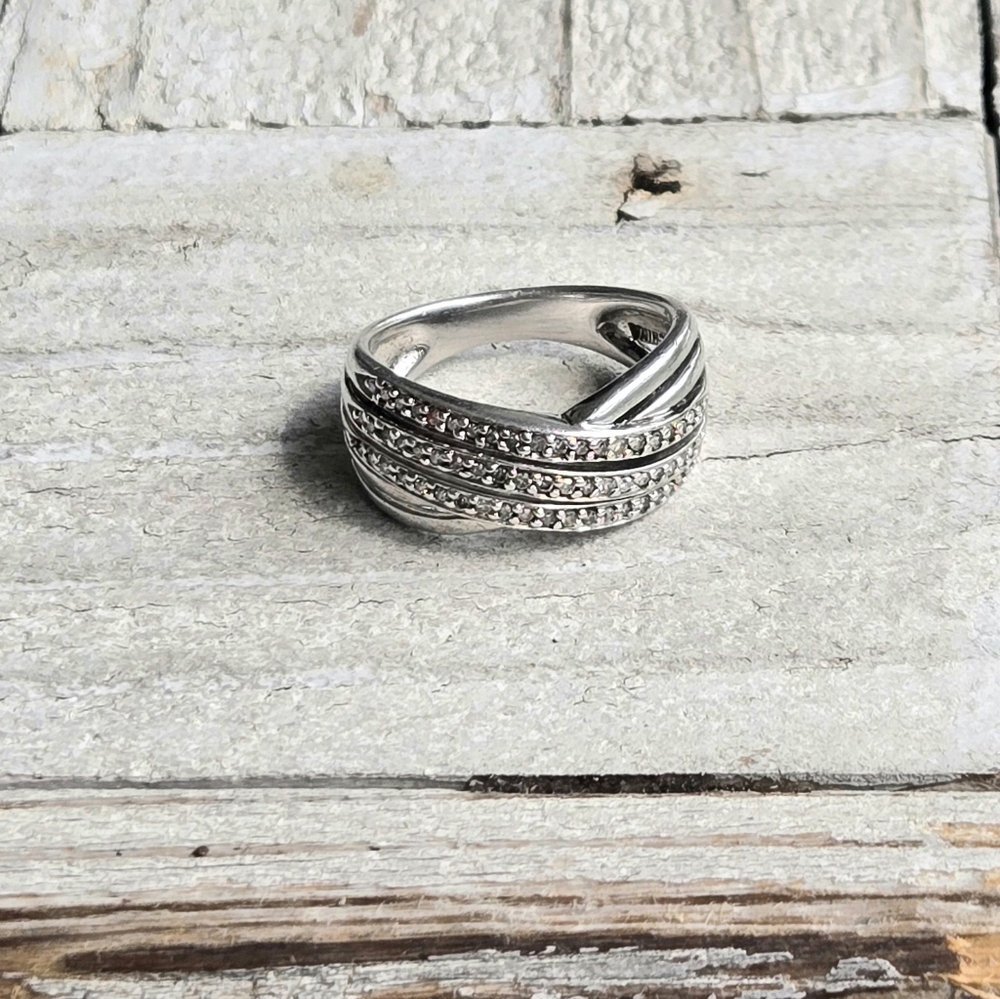 Diamond Infinity Ring - image 1